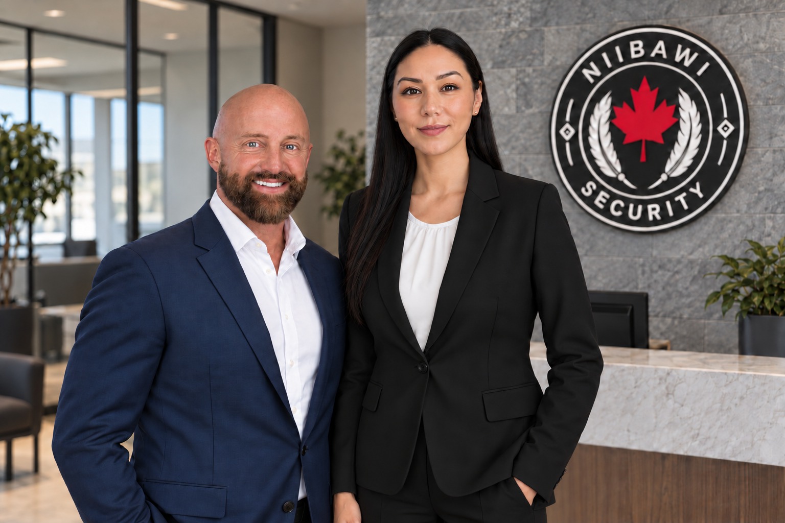 Niibawi Security co-founders Robin St. Martin on the left and Laura Gagnon on the right.